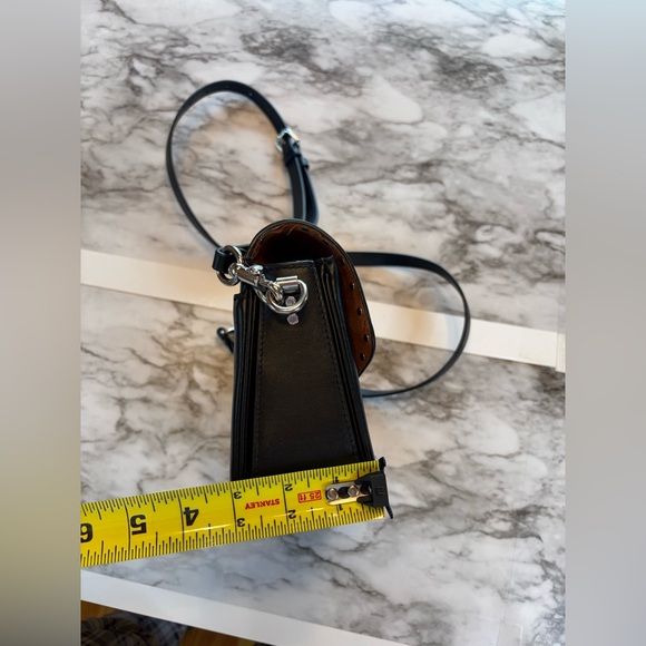 Coach Cassie 19 in Black Pebble Leather with Rivets & Silver Hardware - Picture 15 of 15